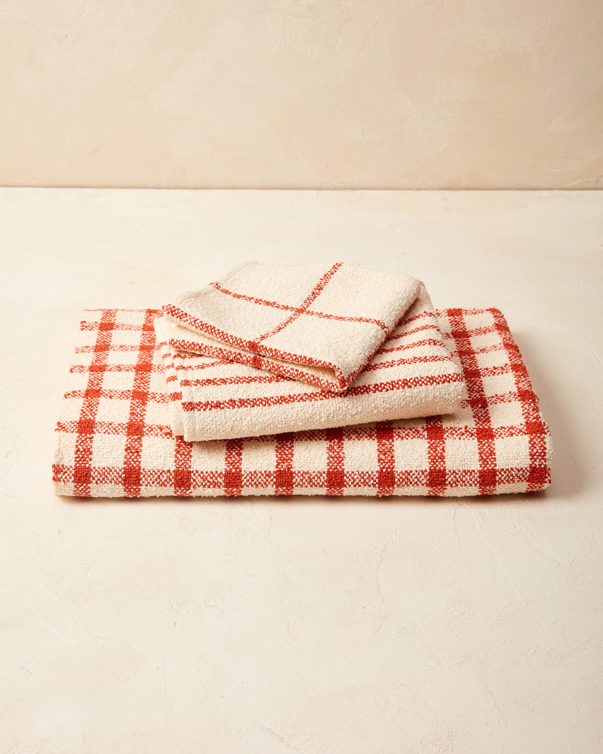 Everyday Bath Towel Set in Persimmon Ethical Home Decor MINNA