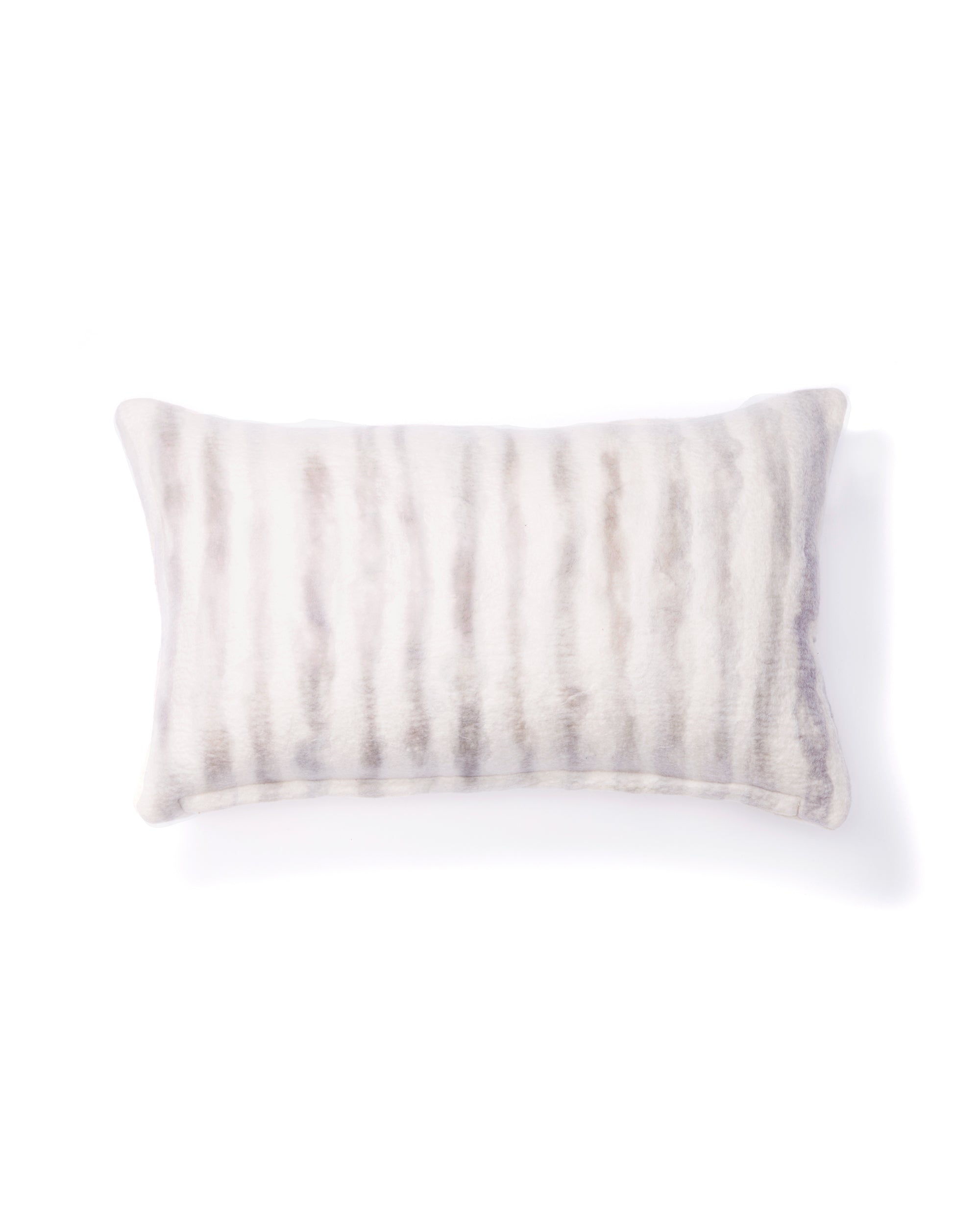 Painted Stripe Lumbar Pillow - Grey