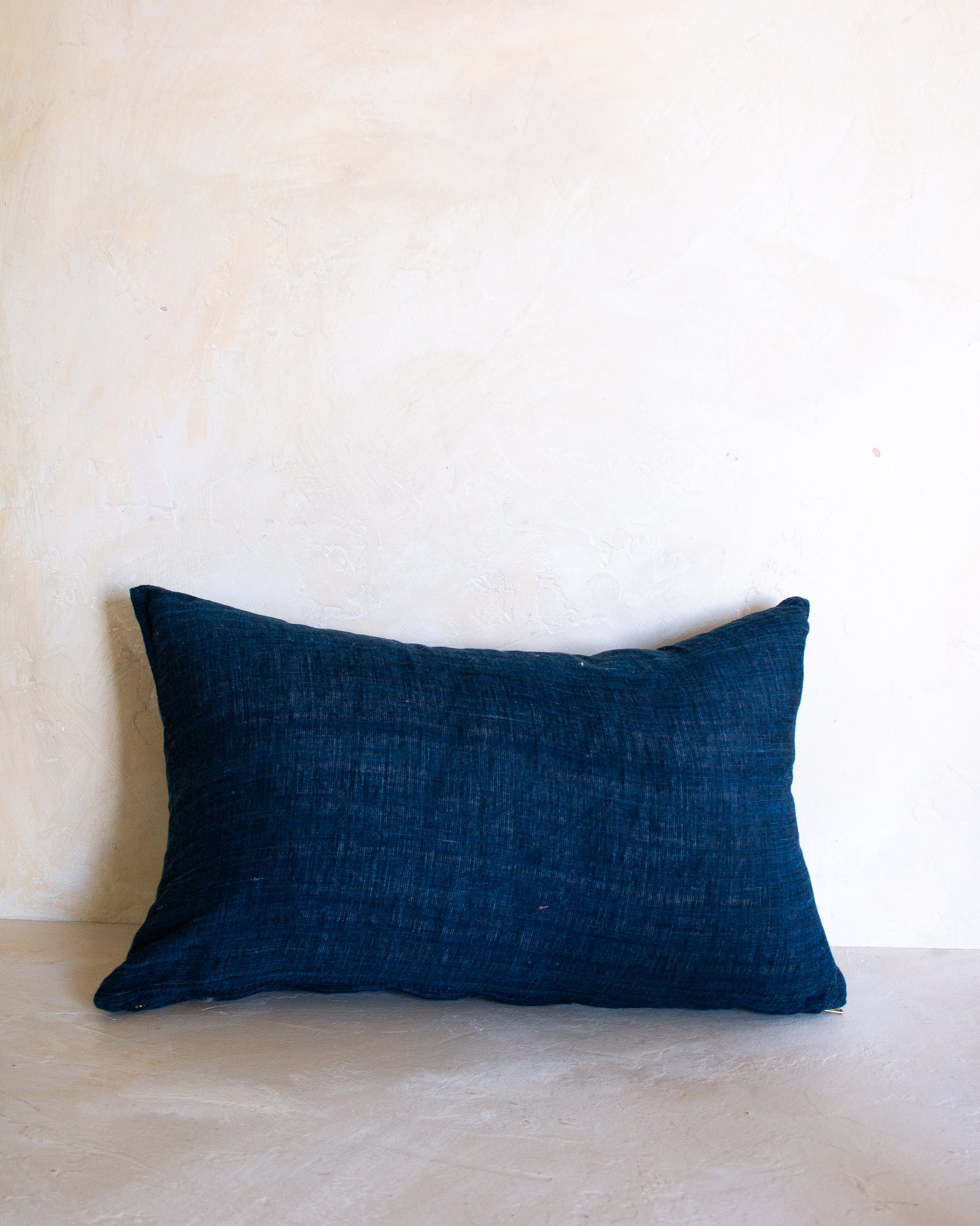 Handspun Pillow Sample - Navy Lumbar